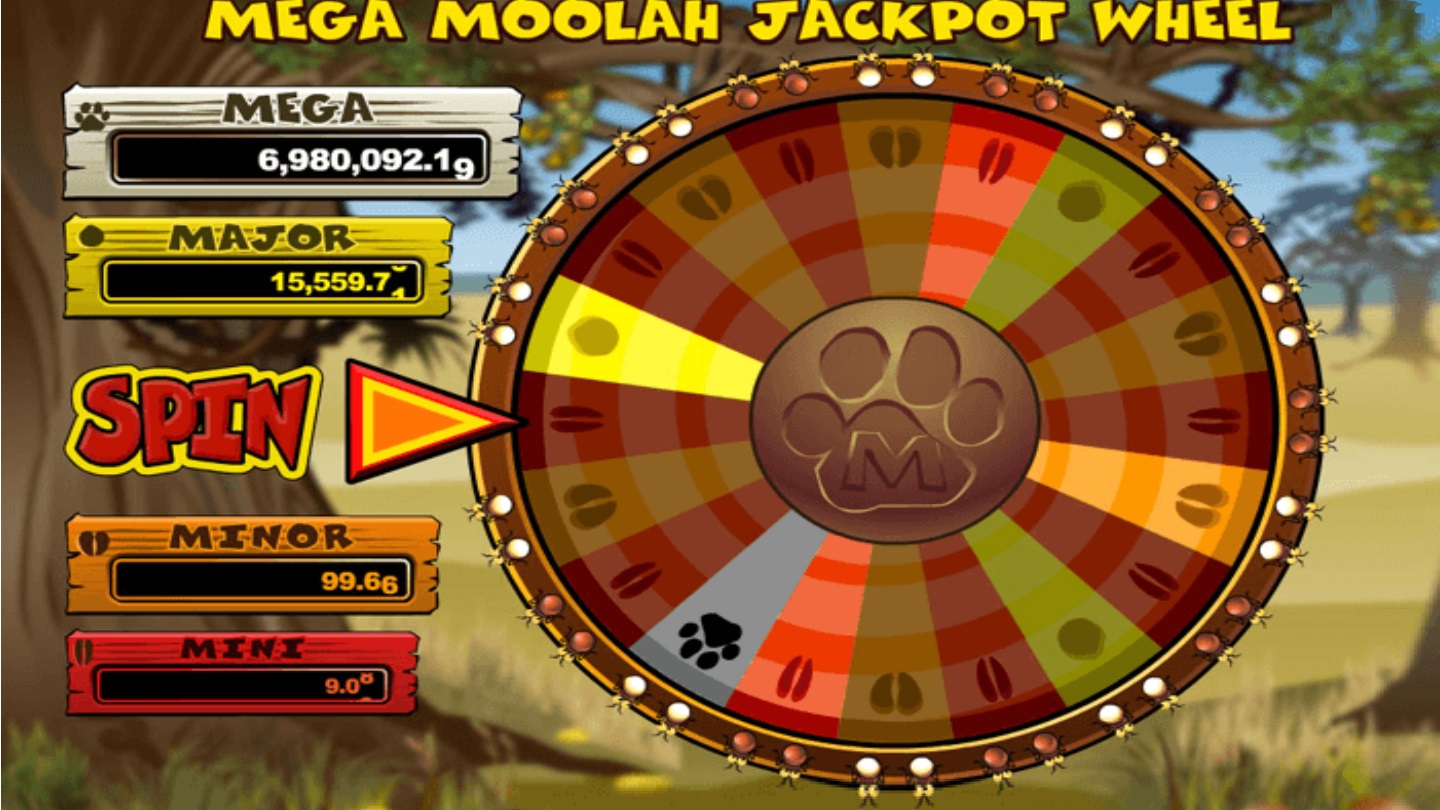 Mega Moolah - jackpot wheel