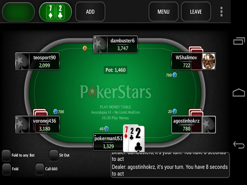 poker stars online casino